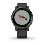 Смарт-часы Garmin Vivoactive 4S черные с серым безелем