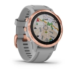 Смарт-часы Garmin Fenix 6s Sapphire розовое золото с серым ремешком