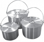 Котел алюминиевый с крышкой Tramp 13 л TRC-057