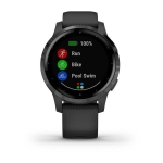 Смарт-часы Garmin Vivoactive 4S черные с серым безелем
