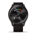 Смарт-часы Garmin Vivomove Style графитовый с плетеным нейлоновым черным ремешком