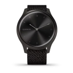 Смарт-часы Garmin Vivomove Style графитовый с плетеным нейлоновым черным ремешком
