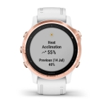 Смарт-часы Garmin Fenix 6s Pro розовое золото с белым ремешком