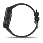 Смарт-часы Garmin Fenix 6X Pro Solar титановые серые DLC с черным ремешком