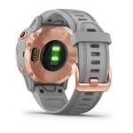 Смарт-часы Garmin Fenix 6s Sapphire розовое золото с серым ремешком
