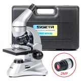 Микроскоп Sigeta PRIZE NOVUM 20x-1280x с камерой 2Mp (в кейсе)