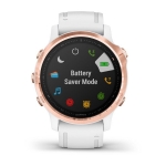 Смарт-часы Garmin Fenix 6s Pro розовое золото с белым ремешком