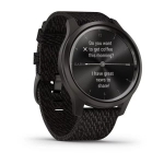 Смарт-часы Garmin Vivomove Style графитовый с плетеным нейлоновым черным ремешком