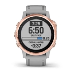 Смарт-часы Garmin Fenix 6s Sapphire розовое золото с серым ремешком
