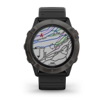 Смарт-часы Garmin Fenix 6X Pro Solar титановые серые DLC с черным ремешком