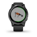 Смарт-часы Garmin Vivoactive 4 черные с серым безелем