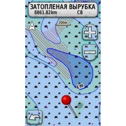 Карта Днепра и Дуная Garmin