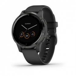 Смарт-часы Garmin Vivoactive 4S черные с серым безелем