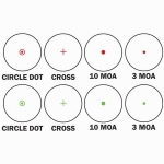 Прицел коллиматорный Barska Multi Reticle 1x (Red/Green)