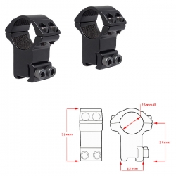 Кольца Hawke Matchmount 1"/9-11mm/High (22102)