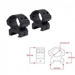 Кольца Hawke Matchmount 1"/Weaver/Low (22112)