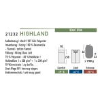 Спальный мешок High Peak Highland / +4C (Right) blue