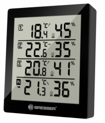 Термометр-гигрометр Bresser Temeo Hygro Quadro black