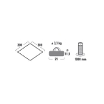 Тент High Peak Tarp 1 (Grey)