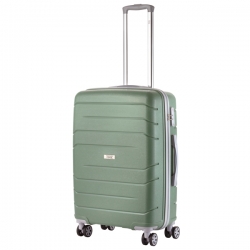 Чемодан TravelZ Big Bars (M) Olive Green