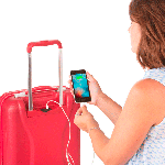 Чемодан CarryOn Wave (S) Red