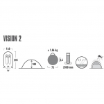 Палатка High Peak Vision 2 Black