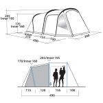 Палатка Easy Camp Base Air 500 Aqua Stone