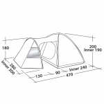 Палатка Easy Camp Eclipse 500 Gold Red
