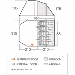 Палатка Vango Skye II Air 500 Herbal